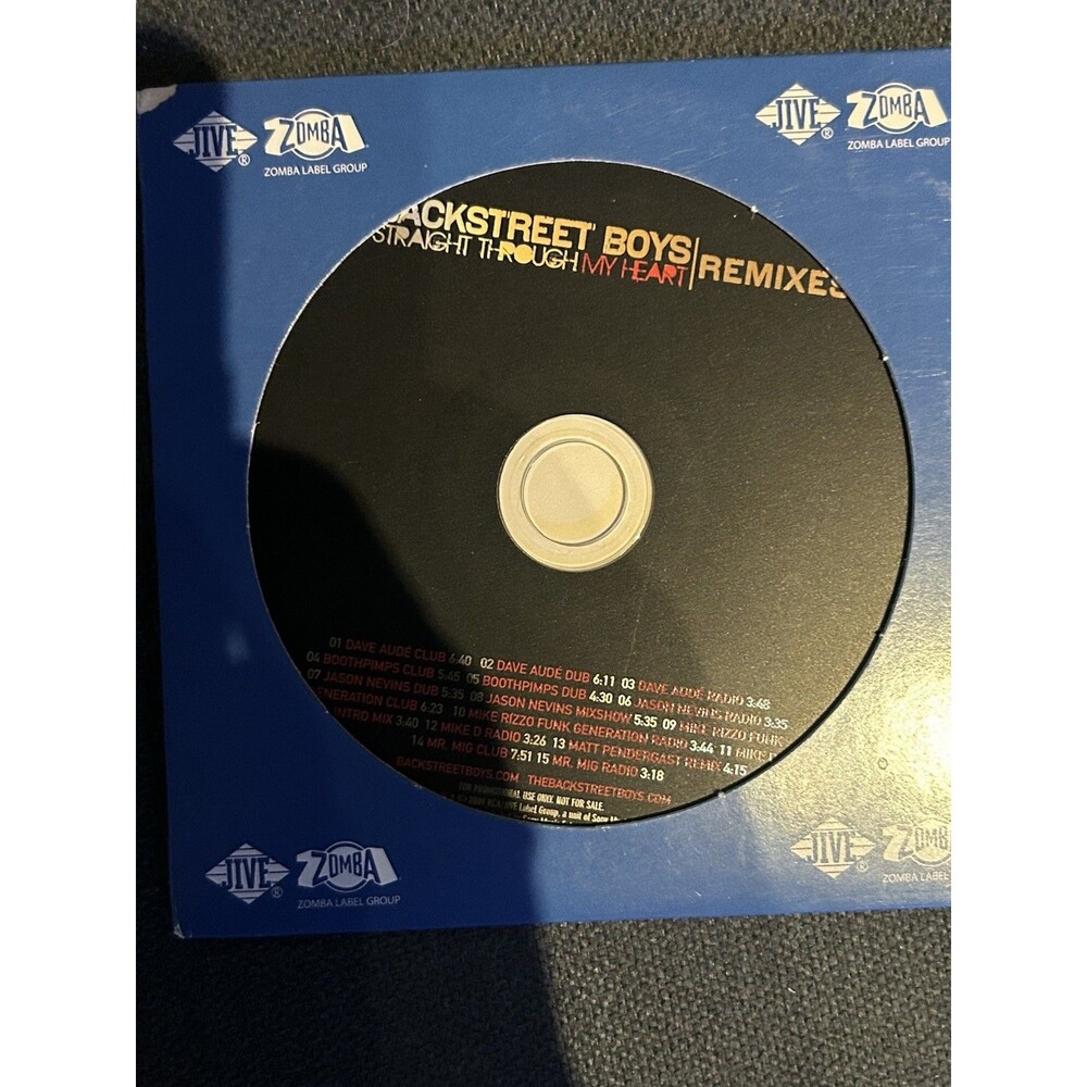 Backstreet Boys - Straight Through My Heart Remixes CD Promo -